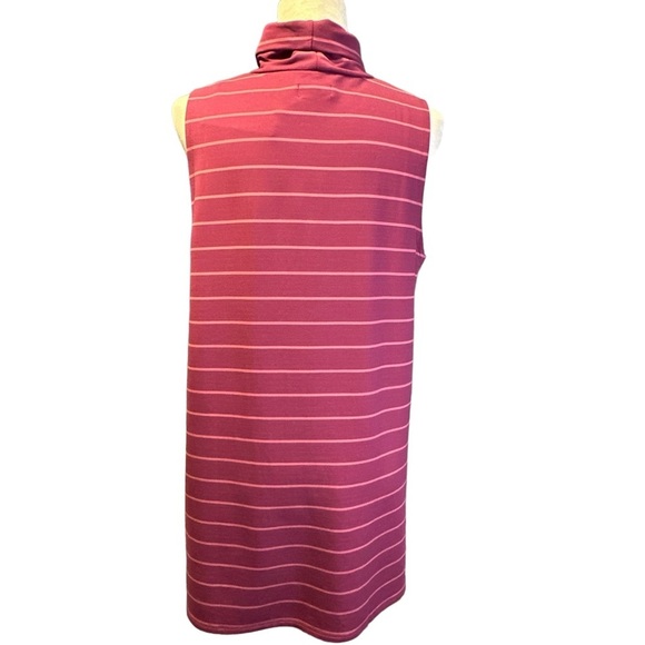 Garnet Hill Mock Neck Sleeveless Split Hem Tunic Top NWT Size Large #47166 - Picture 6 of 13